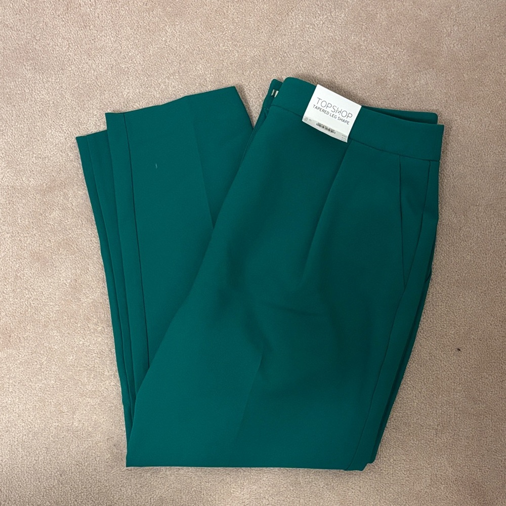 Topshop Emerald Green Tapered Pants